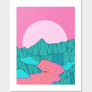 May Morning mountains Posters and Art